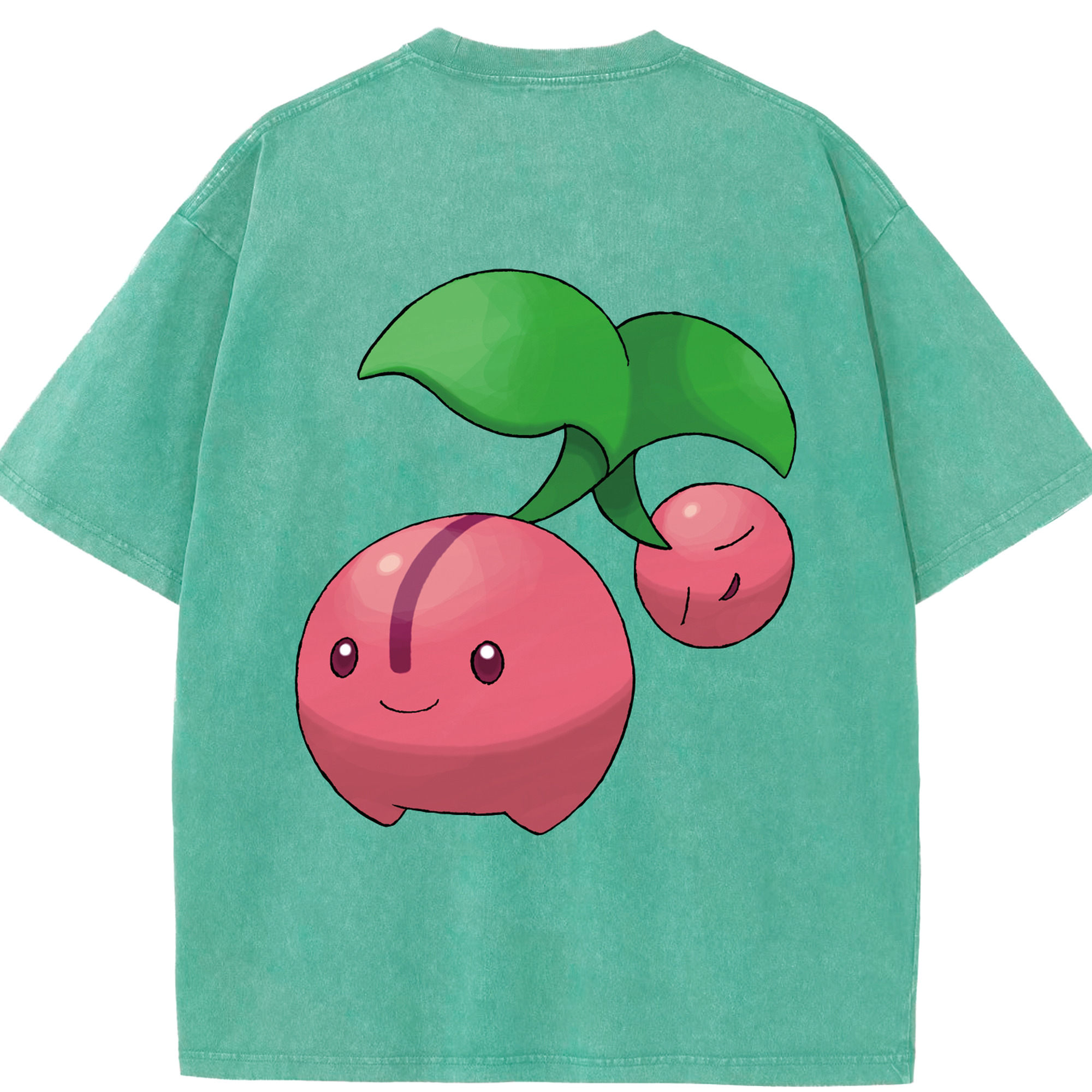 （画像用） ポケットモンスター Pokémon 綿100% ヴィンテージ風 半袖Tシャツ（背面プリント）